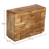 Buy Wooden Sideboard - 2 Doors - Yuka Natural wood 58882 with a guarantee