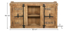 Buy Wooden industrial sideboard - Tunk Natural wood 58890 in the United Kingdom