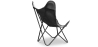 Buy Black Leather Butterfly Chair Black 58894 in the United Kingdom