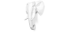 Buy Origami Elephant Head - Resin White 58956 home delivery