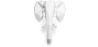 Buy Origami Elephant Head - Resin White 58956 - in the UK
