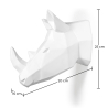 Buy Origami Rhino head - Resin White 58958 home delivery