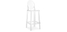 Buy Bar stool with backrest Victoire - 75cm - Design Transparent Transparent 58924 - prices