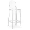 Buy Bar stool with backrest Victoire - 75cm - Design Transparent Transparent 58924 - prices