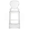 Buy Bar stool with backrest Victoire - 75cm - Design Transparent Transparent 58924 - in the UK