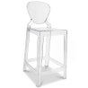 Buy Bar stool with backrest Victoire - 75cm - Design Transparent Transparent 58924 at MyFaktory