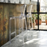 Buy Bar stool with backrest Victoire - 75cm - Design Transparent Transparent 58924 at MyFaktory