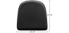 Buy Magnetic cushion for Bistrot Metalix chair and stool Black 58991 home delivery
