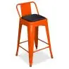 Buy Square Cushion for Bistrot Metalix stool Black 58992 - prices