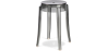 Buy Stool  Victoire - 47cm - Design Transparent Light grey 29572 in the United Kingdom