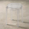 Buy Stool 47cm - Design Transparent - Pauline  Transparent 29572 - in the UK