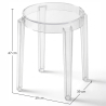 Buy Stool 47cm - Design Transparent - Pauline  Transparent 29572 - prices