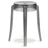 Buy Stool  Victoire - 47cm - Design Transparent Light grey 29572 - in the UK