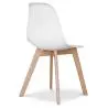 Buy Dining Chair Scandinavian Design Brielle  White 58593 home delivery
