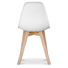Buy Dining Chair Scandinavian Design Brielle  White 58593 with a guarantee
