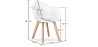 Buy Dining Chair with Armrests - Scandinavian Style - Amir Black 58595 - in the UK
