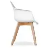 Buy Dining Chair with Armrests - Scandinavian Style - Amir Black 58595 home delivery