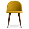 Buy Dining Chair - Upholstered in Fabric - Scandinavian Style - Bennett Yellow 58982 - in the UK