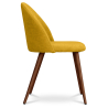 Buy Dining Chair - Upholstered in Fabric - Scandinavian Style - Bennett Yellow 58982 with a guarantee