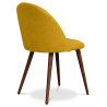 Buy Dining Chair - Upholstered in Fabric - Scandinavian Style - Bennett Yellow 58982 - in the UK