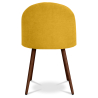 Buy Dining Chair - Upholstered in Fabric - Scandinavian Style - Bennett Yellow 58982 - prices