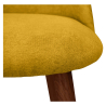 Buy Dining Chair - Upholstered in Fabric - Scandinavian Style - Bennett Yellow 58982 at MyFaktory