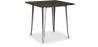 Buy Bistrot Metalix Industrial Dining Table - 80 cm - Dark Wood Steel 58995 - in the UK