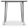 Buy Bistrot Metalix Industrial Dining Table - 80 cm - Dark Wood Steel 58995 - prices