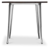 Buy Bistrot Metalix Industrial Dining Table - 80 cm - Dark Wood Steel 58995 - prices