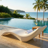 Buy Lounger Designer Outdoor for Garden and Pool – Loren White 59003 in the United Kingdom