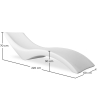 Buy Designer Garden Sun Lounger - Loren White 59003 home delivery
