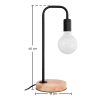 Buy Scandinavian style table lamp - Prinston Black 58979 with a guarantee