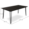 Buy Hairpin Dining table 170x90cm  Natural wood 59000 - prices
