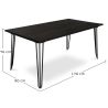 Buy Hairpin Dining table 170x90cm  Natural wood 59000 - prices