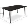 Buy Hairpin Dining table 170x90cm  Natural wood 59000 - prices