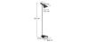 Buy Alan Floor Lamp - Steel Black 14634 with a guarantee
