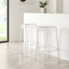 Buy Bar Stool  Victoire- 65cm - Design Transparent Transparent 29573 home delivery