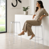Buy Bar Stool - 65cm - Design Transparent - Pauline  Transparent 29573 at MyFaktory