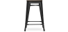 Buy Bar Stool - Industrial Design - Wood & Steel - 60cm -Metalix Green 58354 - in the UK