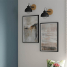 Buy Metal and wood wall lamp - Inga Black 59031 home delivery