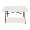 Buy Deswood Rectangular Dining Table White 59075 - prices
