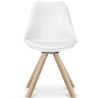 Buy Premium Scandinavian design Brielle chair with Cushion White 58292 - in the UK