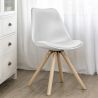 Buy Premium Scandinavian design Brielle chair with Cushion White 58292 - prices