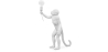 Buy Monkey Standing Design table lamp - Resin White 58443 at MyFaktory