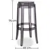 Buy  Bar Stool Victoire - 75cm - Design Transparent Transparent 29571 at MyFaktory