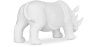 Buy Decorative Figure Rhino - Matte White - Rhynom White 59161 in the United Kingdom