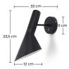 Buy Wall Lamp Arn - Steel Black 14635 - prices