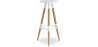 Buy Scandinavian style stool - Metal White 59144 in the United Kingdom
