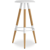 Buy Scandinavian style stool - Metal White 59144 - in the UK