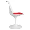 Buy Dining Chair - White Swivel Chair - Tulipa Red 59156 in the United Kingdom